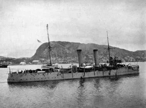 HMS Spartan off Norway, 1904 (1908). Artist: Queen Alexandra