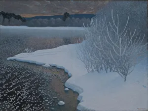 1901 Prints: Hoar-Frost on Ice, 1901. Creator: Fjaestad; Gustaf (1868-1948)