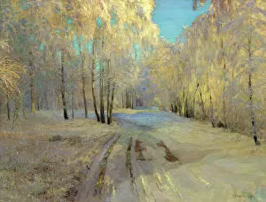 Landscapes Collection: Hoarfrost, 1900. Artist: Vasili Baksheyev