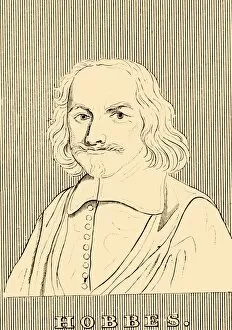 Political Philosophy Gallery: Hobbes, (1588-1679), 1830. Creator: Unknown