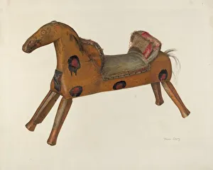 Hobby Horse Prints: Hobby Horse, 1935 / 1942. Creator: Mina Lowry