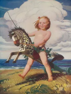 Cloudy Prints: The Hobby Horse, c1915, (1932). Artist: George Spencer Watson