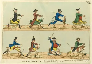 Gout Prints: Everyone His Hobby, plate 2, published April 24, 1819. Creator: William Heath
