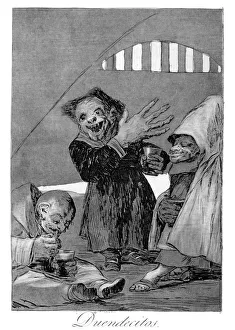 Goblin Prints: Hobgoblins, 1799. Artist: Francisco Goya