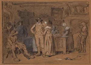Employee Prints: Hoc Signo Vinces, 1880. Creator: Thomas Hovenden