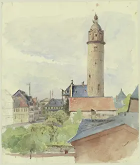 Hochst castle, 19th century. Creator: Jakob Becker