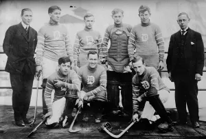 Players Prints: Hockey team - P. Shea, De Barr