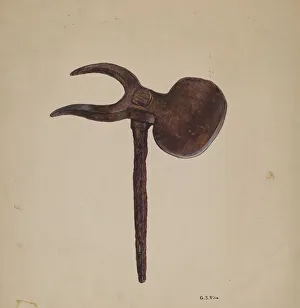 Hoeing Prints: Hoe, 1935 / 1942. Creator: George File