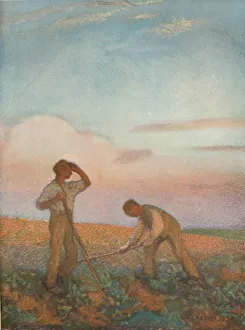 Hoeing Prints: Hoeing, c1872-1911, (1911). Artist: George Clausen