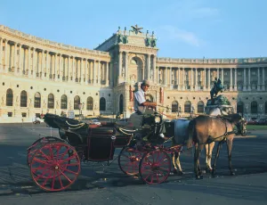 Fabade Prints: The Hofburg with carriage, Vienna, Austria