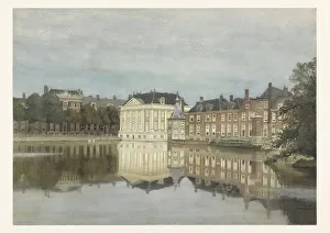 Mirror Image Prints: The Hofvijver and the Mauritshuis, 1862-1921. Creator: Karel Klinkenberg