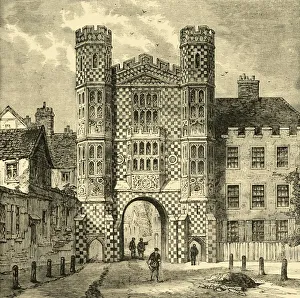 Brickwork Gallery: The Holbein Gateway, Whitehall, (1881). Creator: Unknown