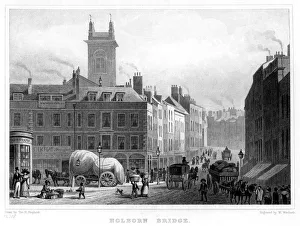 Woolnoth Prints: Holborn Bridge, London, 1831. Artist: William Woolnoth