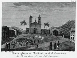 Holiday Dance on St. Catherine Island, 1813. Creator: Ivan Ivanovich Kolpakov