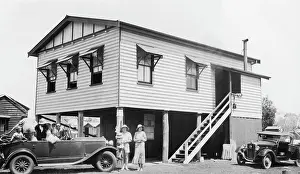 Anticipation Prints: Holiday house, Maroochydore, Queensland, 1936. Creator: Jack Bain