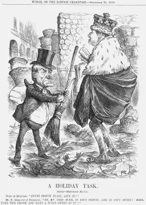 Mr Punch Gallery: A Holiday Task, 1880. Artist: Joseph Swain