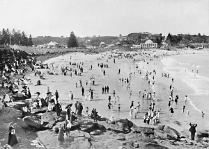 Waters Edge Prints: Holiday Time, Coogee Bay, c1900. Creator: Unknown