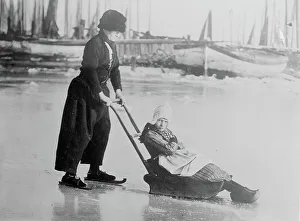Clog Prints: In Holland, 1914. Creator: Bain News Service