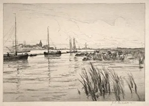 John Henry Twachtman Prints: The Holland Dyke. Creator: John Henry Twachtman (American, 1853-1902)