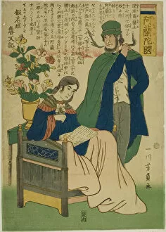 Flower Arrangement Gallery: Holland (Oranda koku), 1861. Creator: Yoshikazu