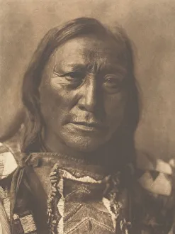 Photogravure Prints: Hollow Horn Bear, 1907. Creator: Edward Sheriff Curtis