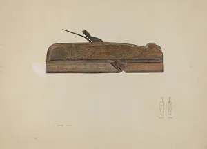 Woodwork Prints: Hollow Plane, c. 1937. Creator: Samuel Faigin