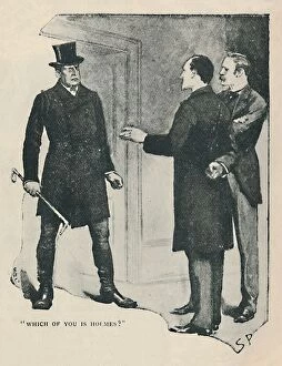 Detection Gallery: Which Of You Is Holmes?, 1892. Artist: Sidney E Paget