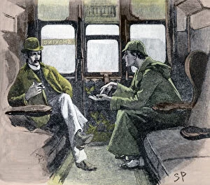 Arthur Conan Gallery: Holmes gave me a sketch of the Events, 1901. Artist: Sidney E Paget