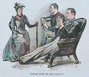 Doyle Prints: Holmes Shook His Head Gravely, 1892