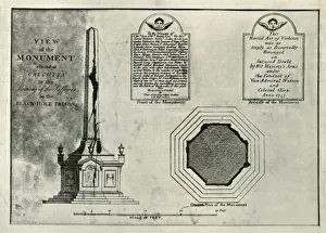 British Government In India Gallery: The Holwell Monument, c1820, (1925). Creator: Unknown