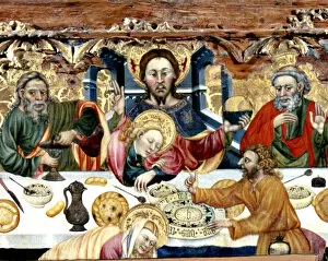 Diocesan Gallery: Holy Communion, tempera on wood by Jaume Ferrer
