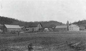 Yukon Prints: Holy Cross Mission on the Yukon, between c1900 and 1927. Creator: Unknown