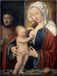 Cleve Prints: The Holy Family, between 1464 and 1540. Artist: Joos van Cleve