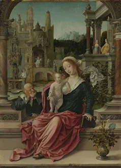 Gossaert Jan Prints: The Holy Family, about 1507-1508. Creator: Jan Gossaert