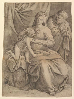 Veneziano Gallery: The Holy Family, 1510-61. Creator: Battista Franco Veneziano