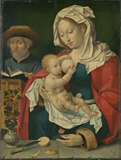 Breast Gallery: Holy Family, 1520 / 30. Creator: Workshop of Joos van Cleve