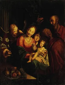 Joachim Prints: The Holy Family, 1589. Creator: Hans von Aachen