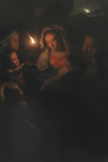 Gotfried Schalcken Prints: The Holy Family, 1600-1699. Creator: Godfried Schalcken