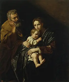 Bartolomeo Prints: Holy Family, 1621. Creator: Bartolomeo Cavarozzi