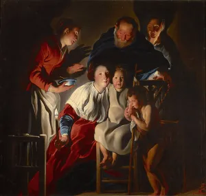 Saint Elizabeth Prints: The Holy Family, 1625-1630. Creator: Jordaens, Jacob (1593-1678)