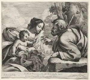 Simon Vouet Prints: Holy Family, 1633. Creator: Simon Vouet (French, 1590-1649)