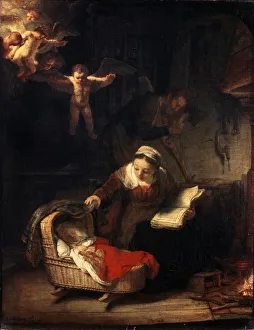 Newborn Prints: The Holy Family, 1645. Artist: Rembrandt Harmensz van Rijn