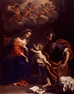 Benedetto Prints: The Holy Family, 1682. Creator: Benedetto Gennari