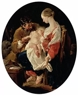 Roussel Collection: The Holy Family, 18th century