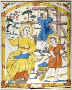 Carpentry Prints: The Holy Family, 19th century