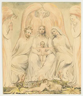 1757 1827 Prints: The Holy Family (also known as Christ in the Lap of Truth)
