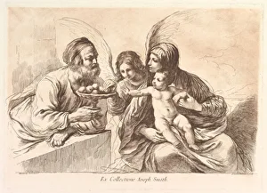 Holy Family with an Angel Who Offers Fruit to the Christ Child Holy Family with an Angel Who Offers Fruit to the Christ Child
