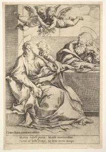 Guido Gallery: The Holy Family with Two Angels. Creator: Guido Reni