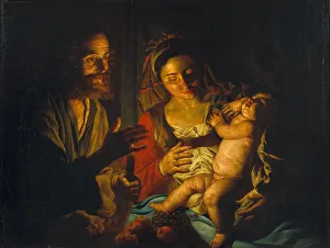 The Holy Family. Artist: Stomer, Matthias (ca. 1600-after 1650)