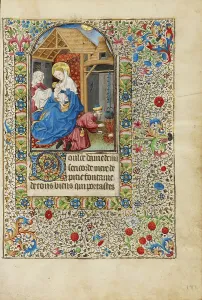 Cooking Pot Prints: The Holy Family; Book of Hours, about 1440-1450. Creator: Workshop of the Bedford Master